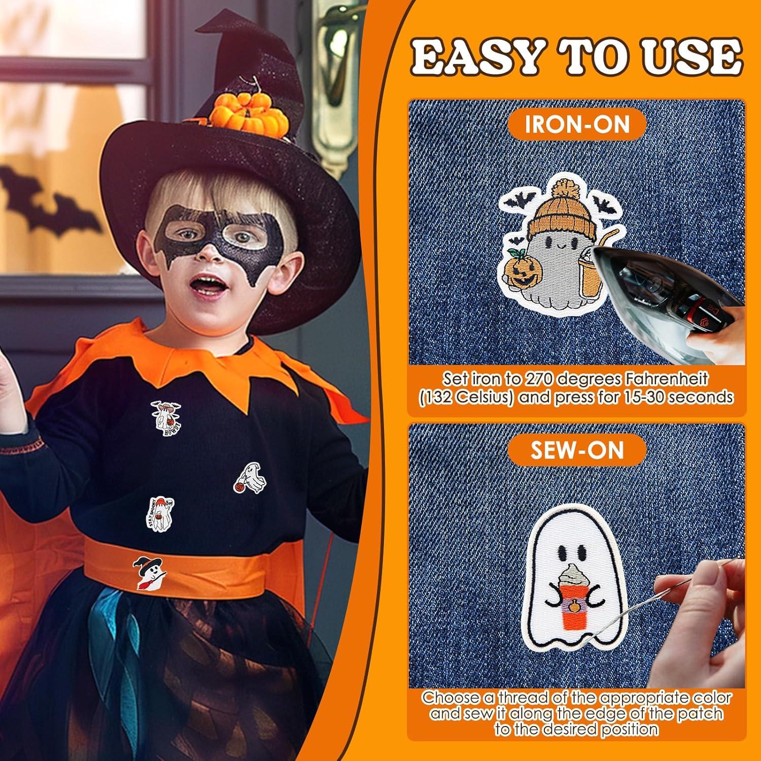 13 Piezas Parches de Planchar Halloween XMJY Coloridos