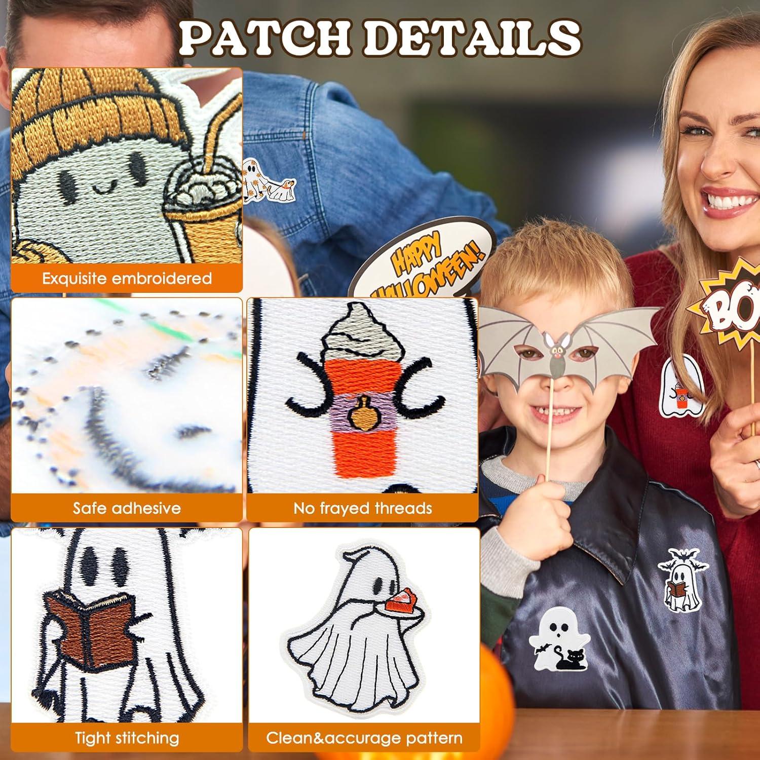 13 Piezas Parches de Planchar Halloween XMJY Coloridos