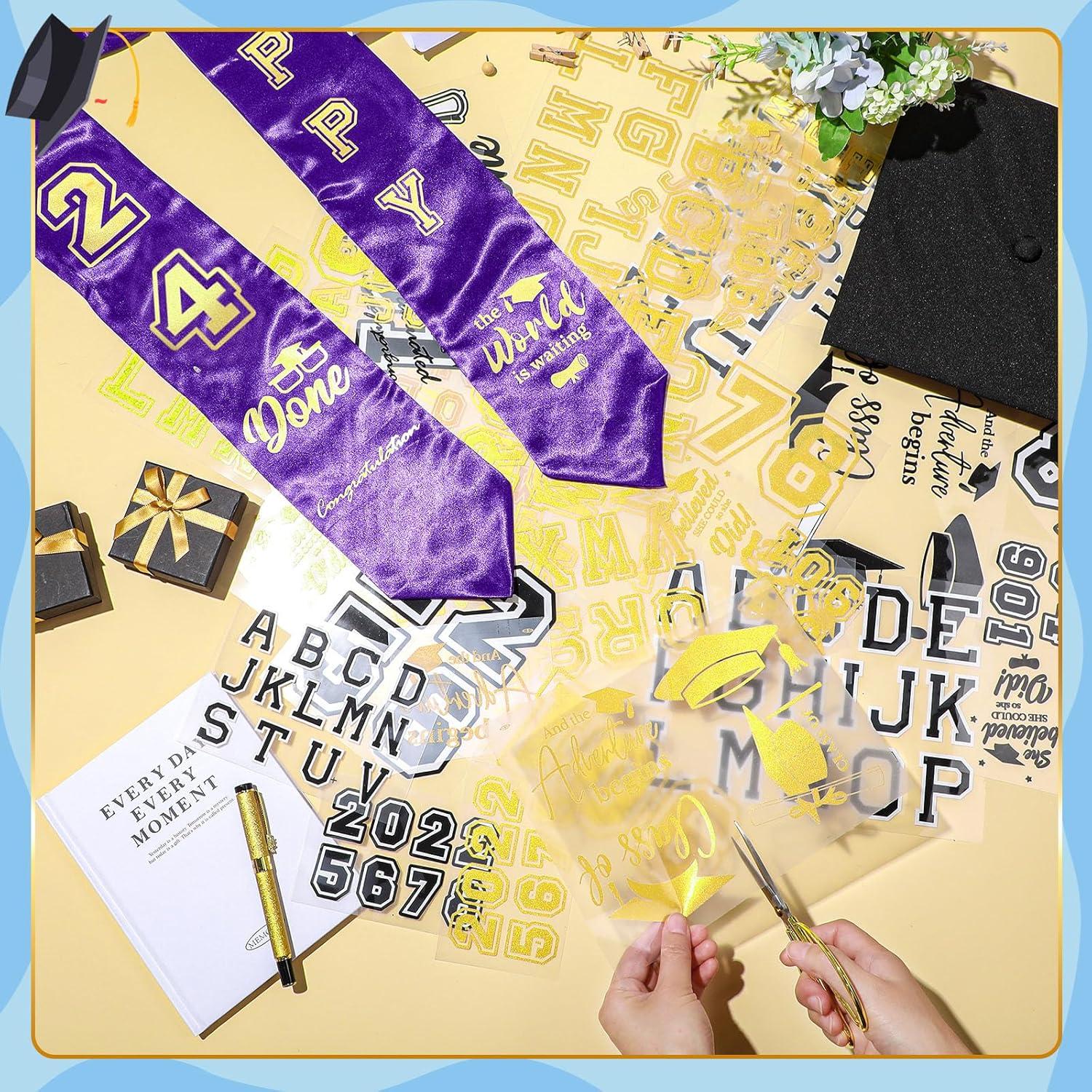 Toga de Graduación Unisex Spakon Púrpura con Parches