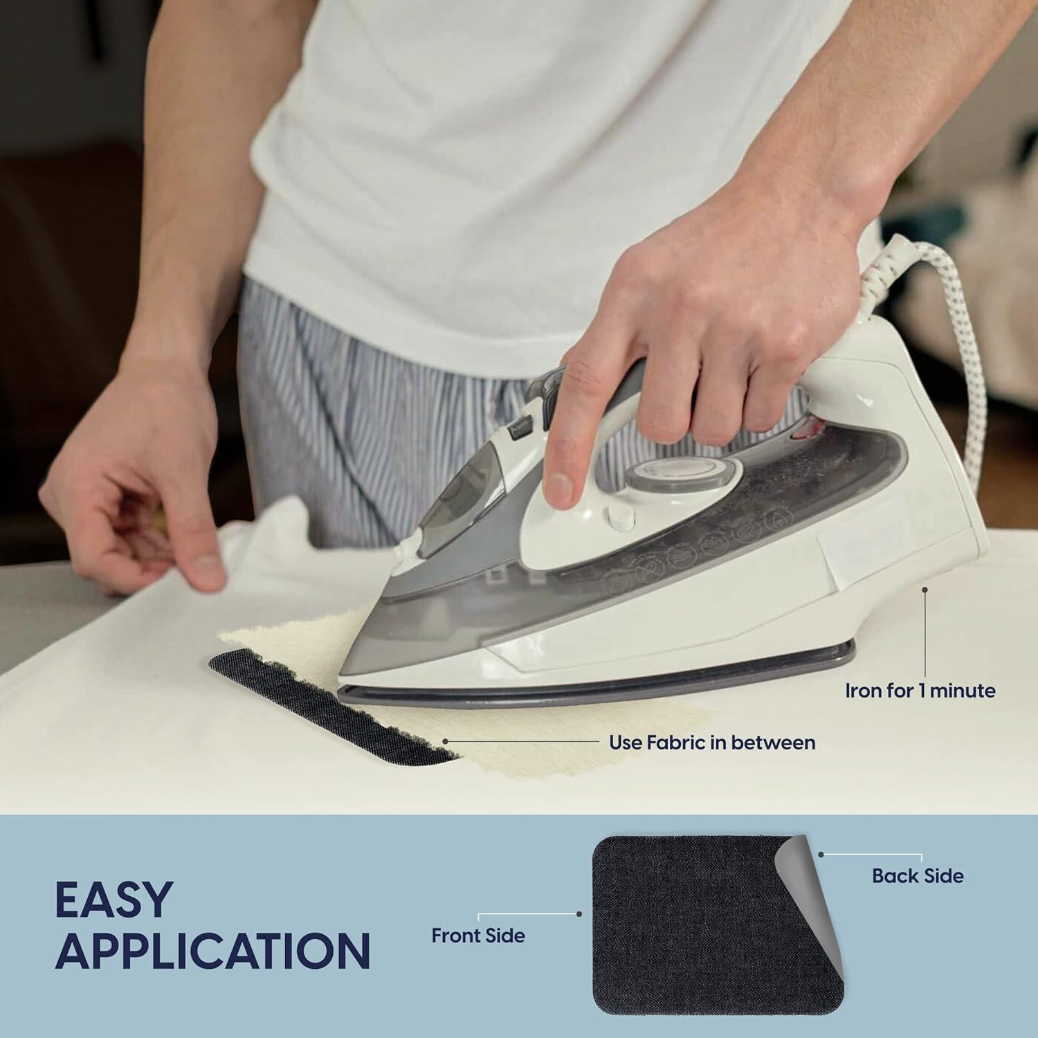 Parches de Planchar Johnson & Smith - 14 Parches Adhesivos de Algodón