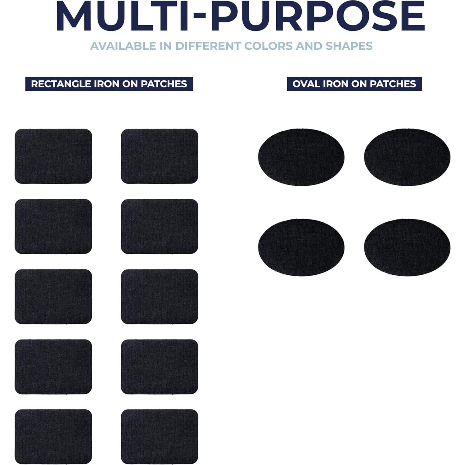 Parches de Planchar Johnson & Smith - 14 Parches Adhesivos de Algodón