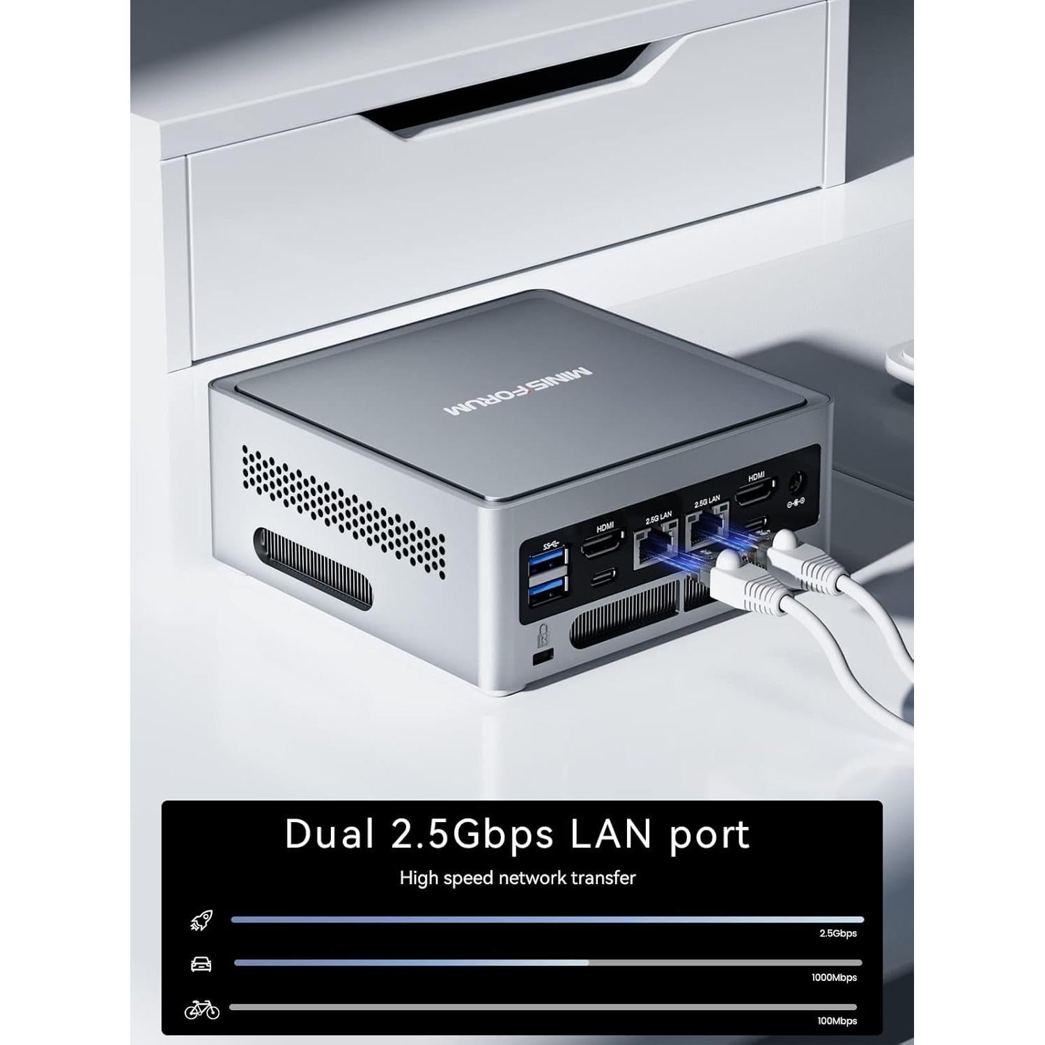 MINISFORUM NAB6 Lite Mini PC i5-12600H 16GB RAM 512GB SSD