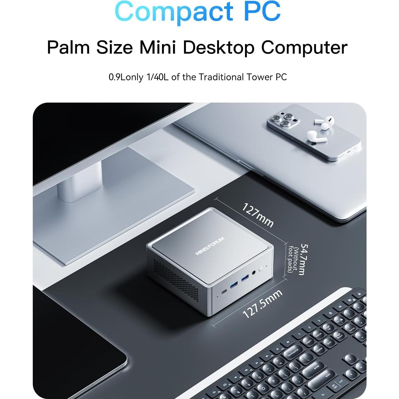 MINISFORUM NAB6 Lite Mini PC i5-12600H 16GB RAM 512GB SSD