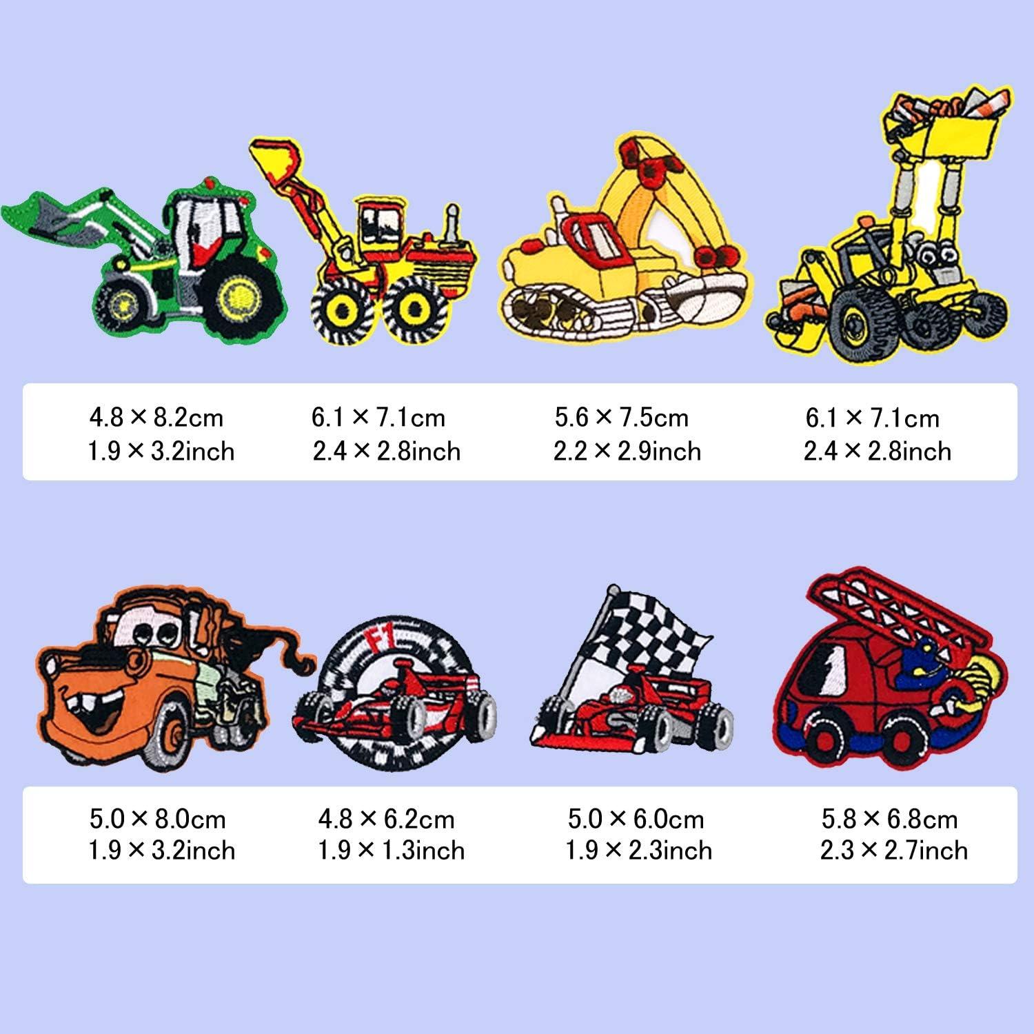 Woohome 16 Parches de Hierro Vehiculares para Ropa y Manualidades