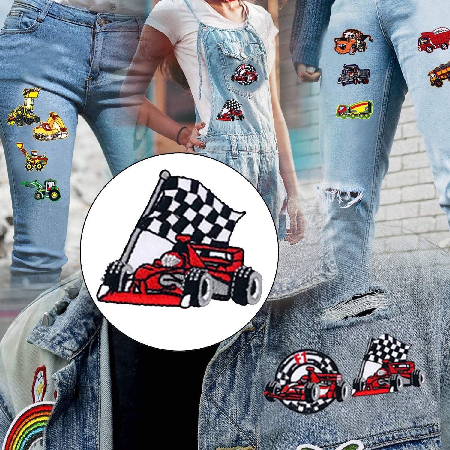 Woohome 16 Parches de Hierro Vehiculares para Ropa y Manualidades