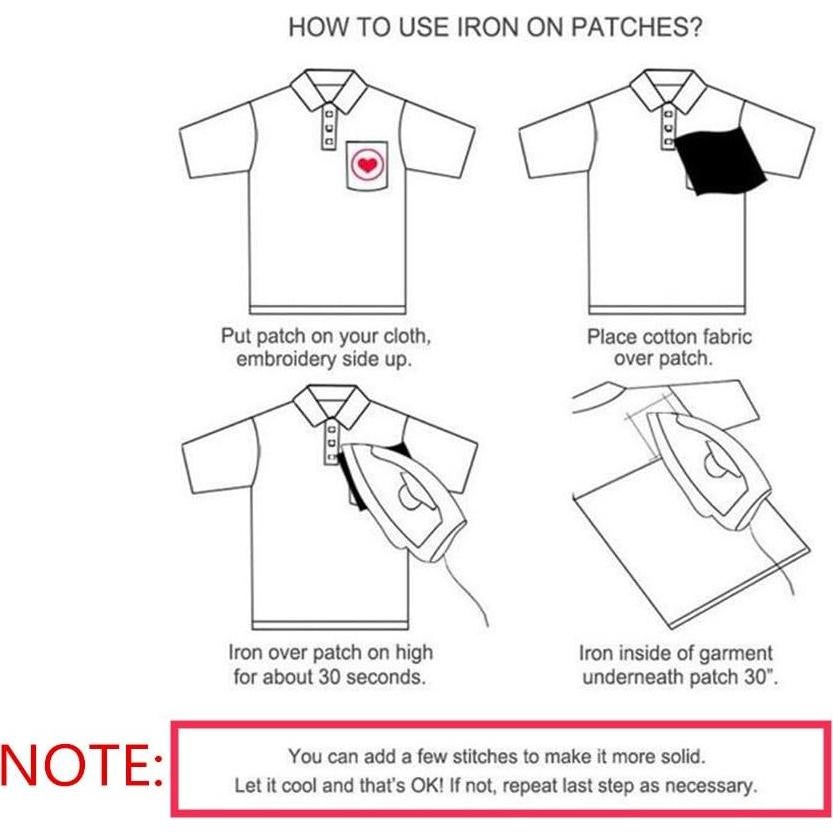 Kit de 10 Parches Bordados Corazón Salvar la Tierra Zhiheng