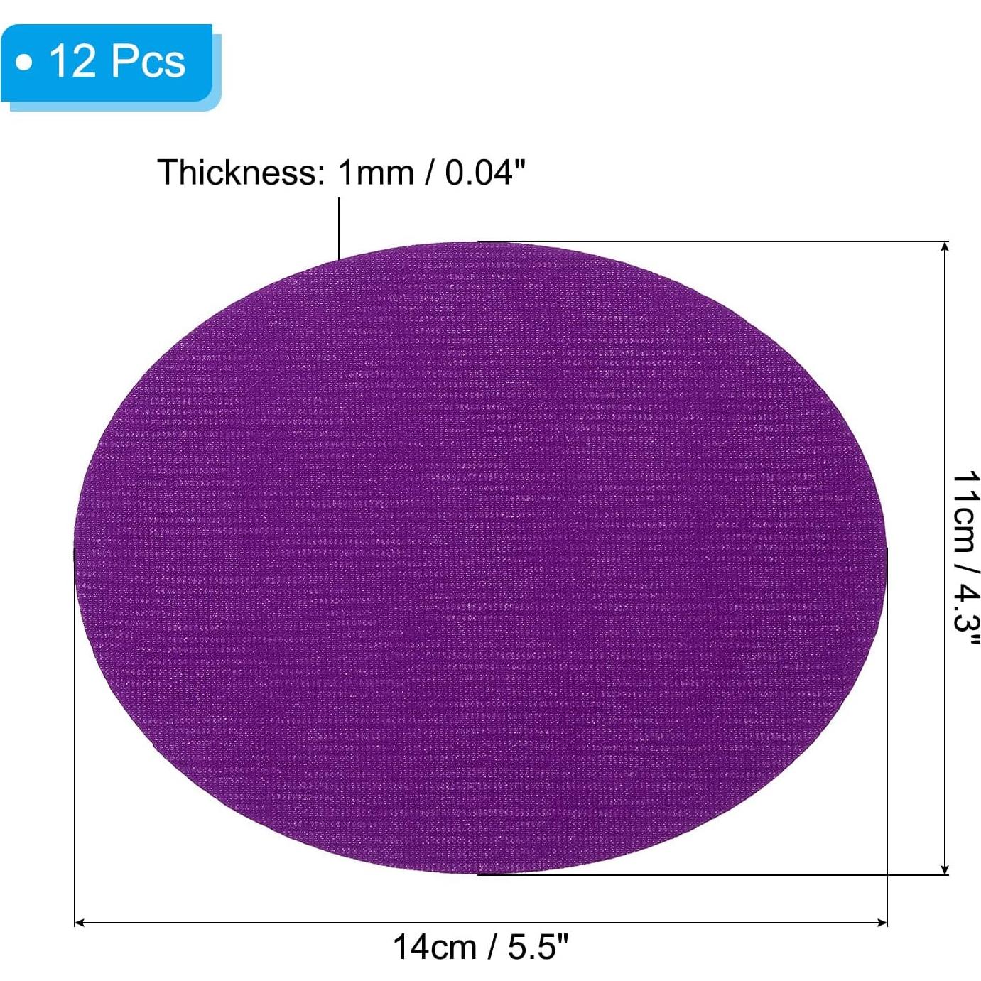 Parches Termoadhesivos PATIKIL 12 Piezas 14x11 cm Púrpura