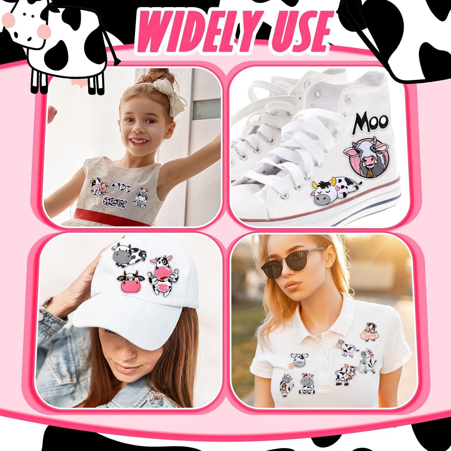 48 Piezas Parches Bordados Tigeen para Planchar Vaca DIY