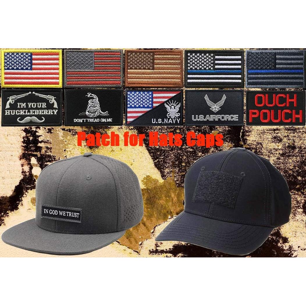 Juego de 2 Parches Bordados EMT EMS Zcketo 8x5cm Velcro