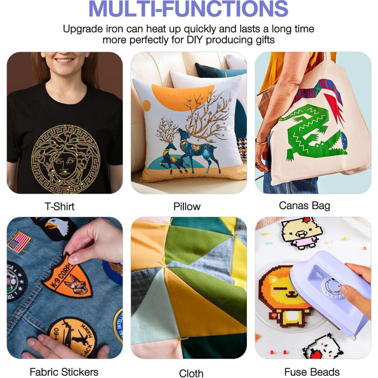 Mini Prensa de Calor Portátil 400W - Cerámica y Plástico