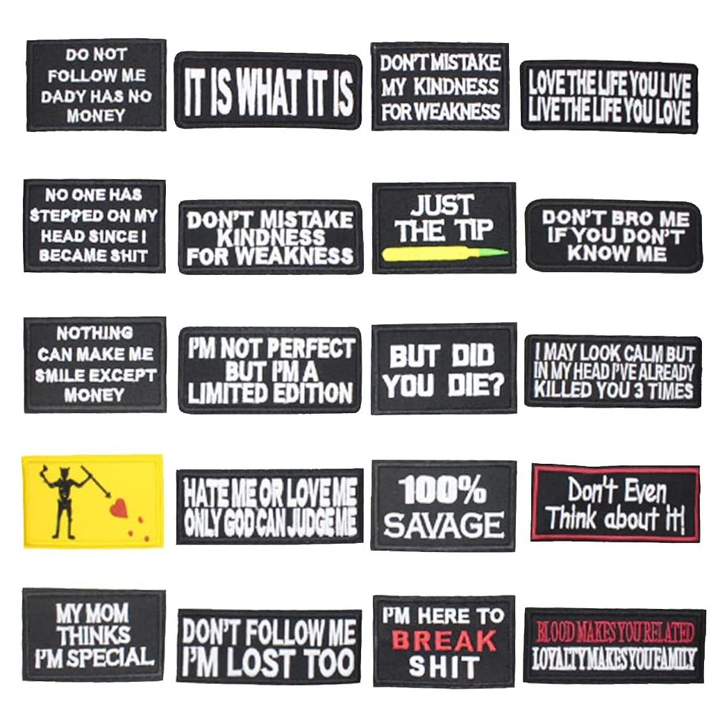 Parche U-Sky 20 Piezas Vintage para Planchar o Coser