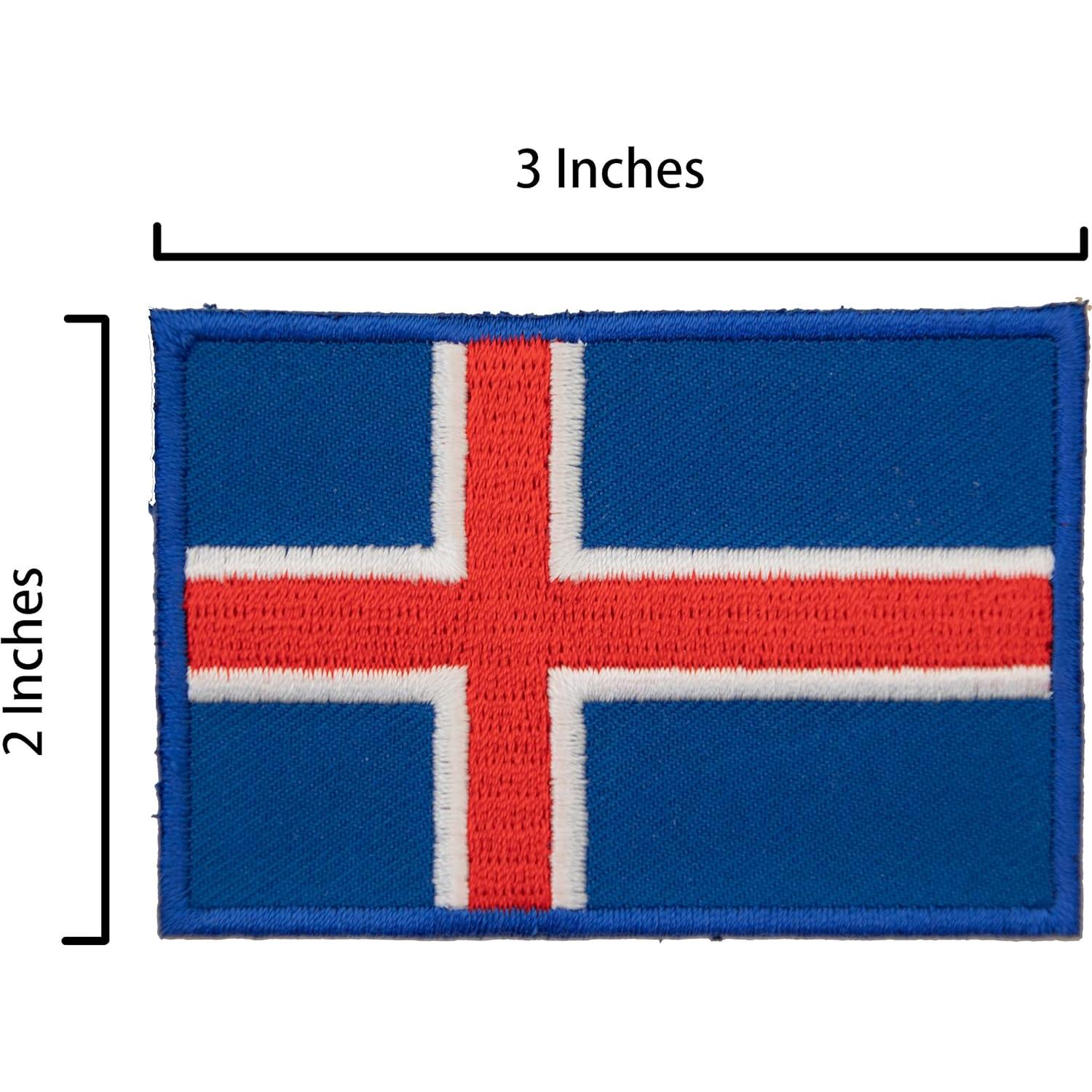 Kit Parche y Pin Bandera Islandia A-ONE - 2 Piezas
