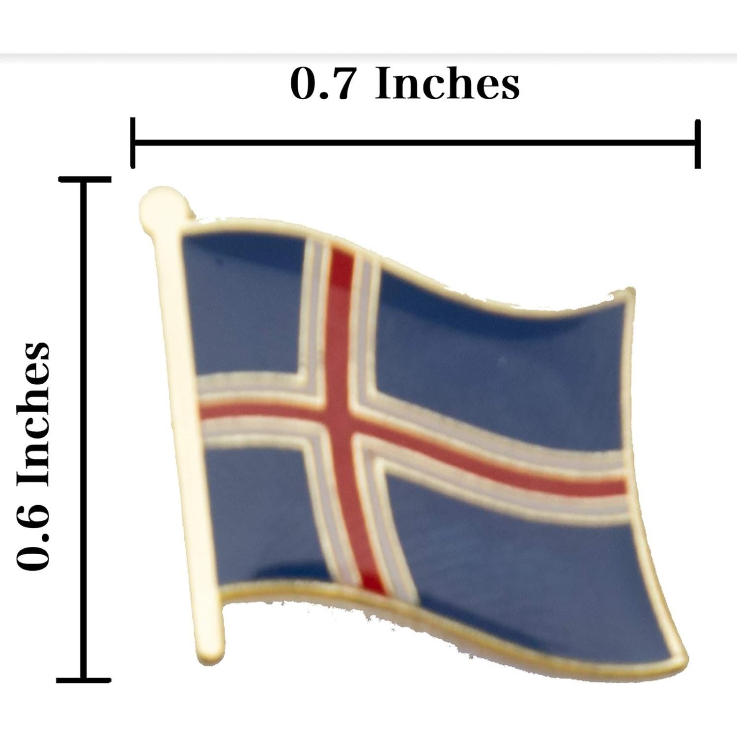 Kit Parche y Pin Bandera Islandia A-ONE - 2 Piezas