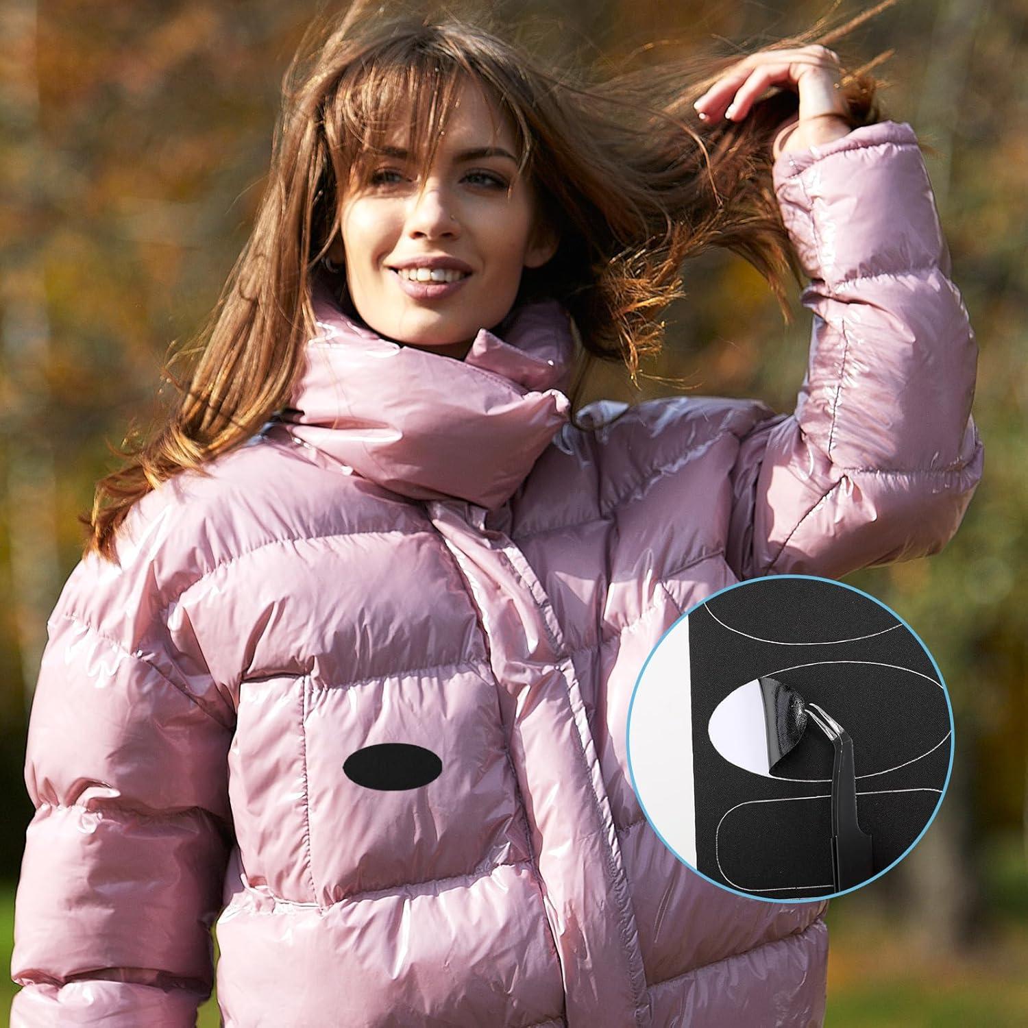 5 Parches de Reparación Autoadhesivos Nylon Negro 5 Tamaños