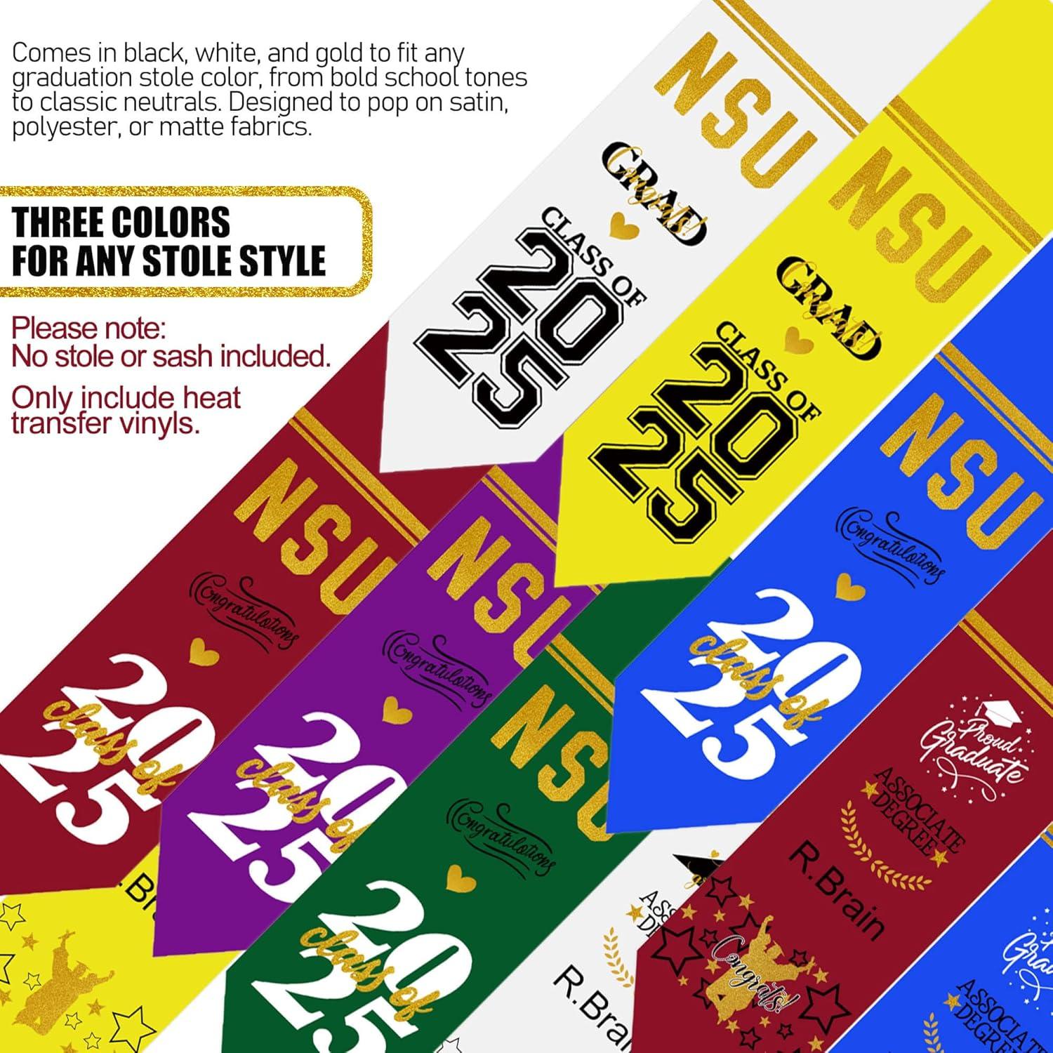 Estola de Graduación Celepaty Personalizada 2025 Vinilo HTV