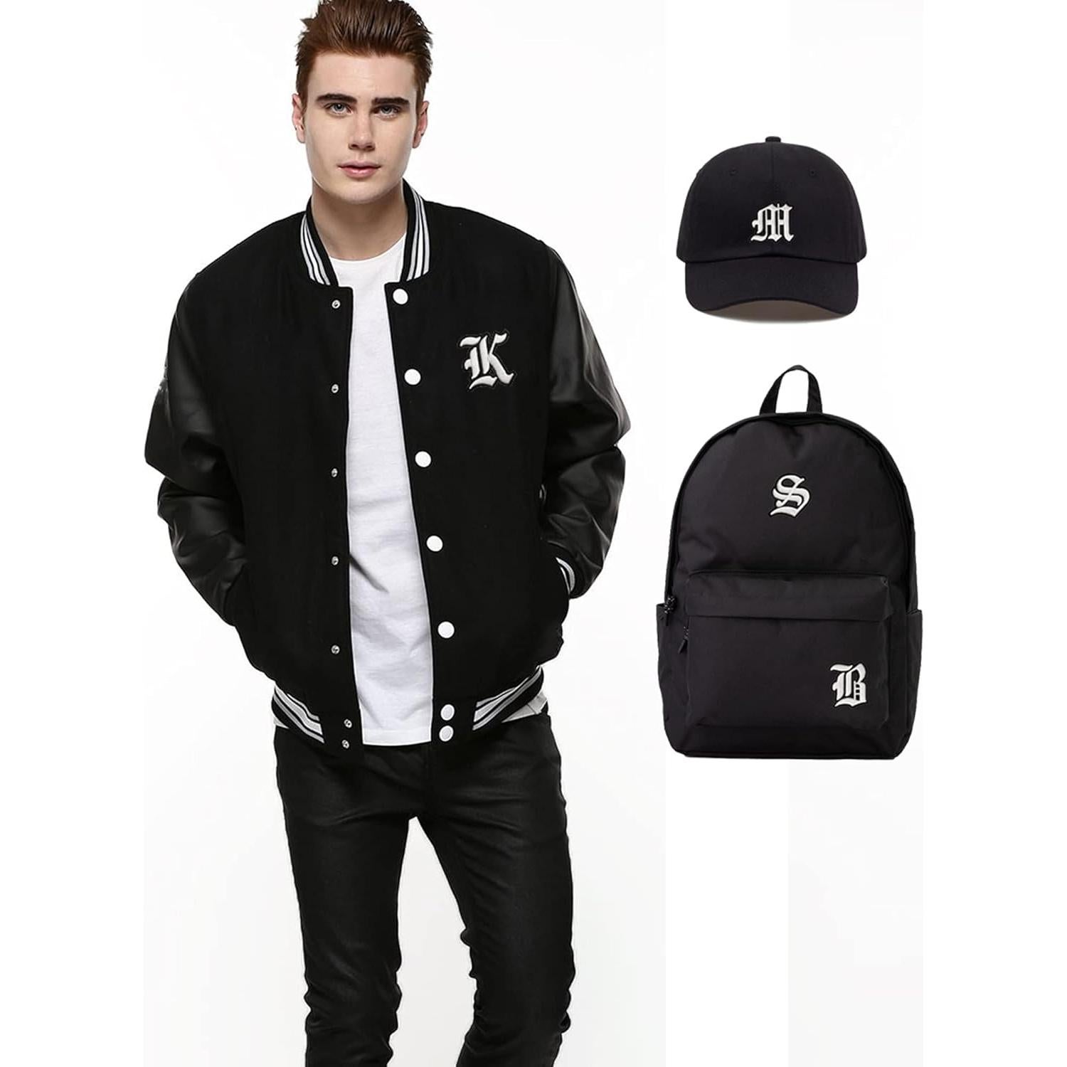 Parche Bordado Letras Góticas LSparhes 5.08 cm Blanco