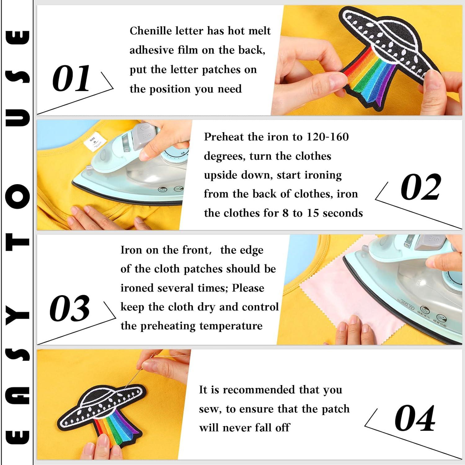 80 Parches Arcoíris Bordados Yinder para Costura - 20 Estilos