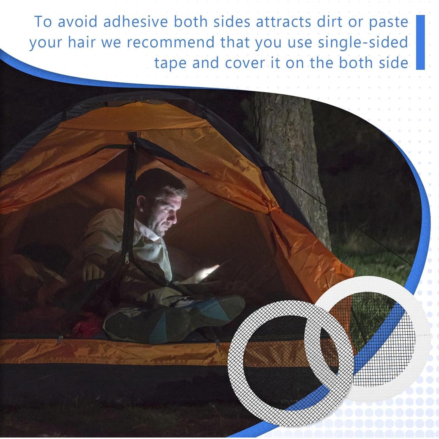 Kit de Parches de Reparación Tondiamo 20 Piezas 8 cm Negro