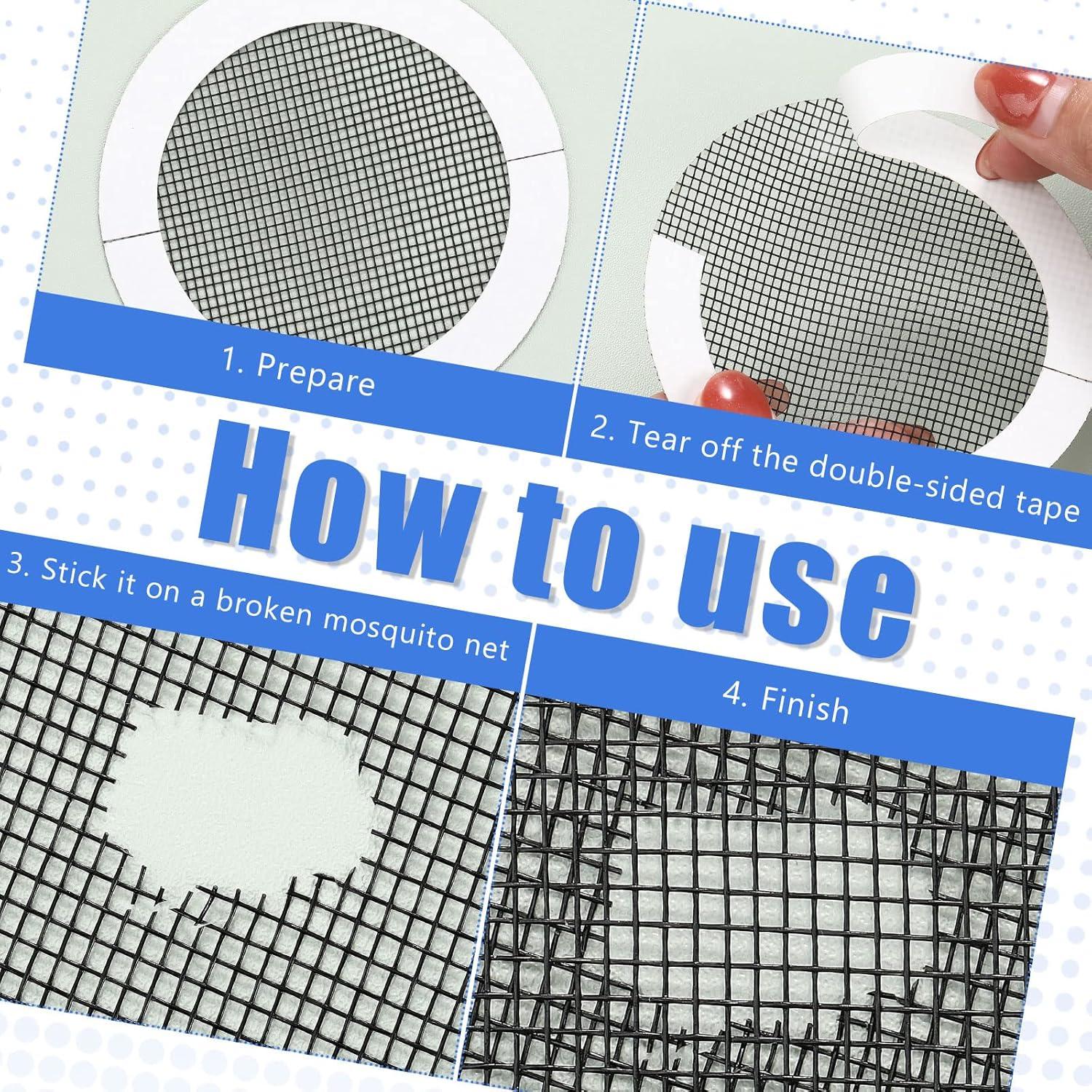 Kit de Parches de Reparación Tondiamo 20 Piezas 8 cm Negro