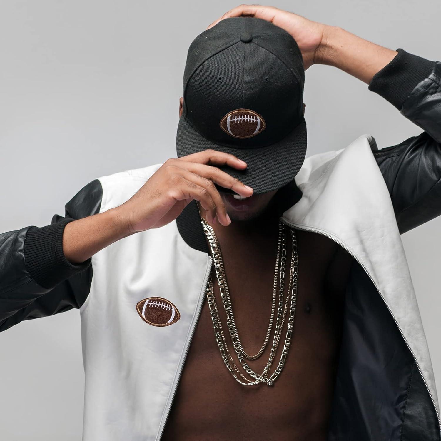 Parches Bordados de Fútbol PAGOW 35pcs para Planchar 5.6x3.7cm