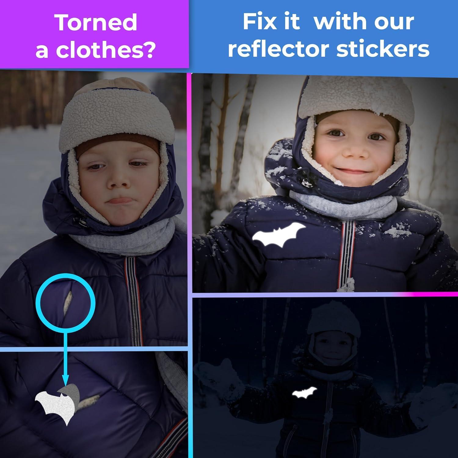 Calcomanías Reflectantes LOOM para Ropa - Impermeables y Duraderas