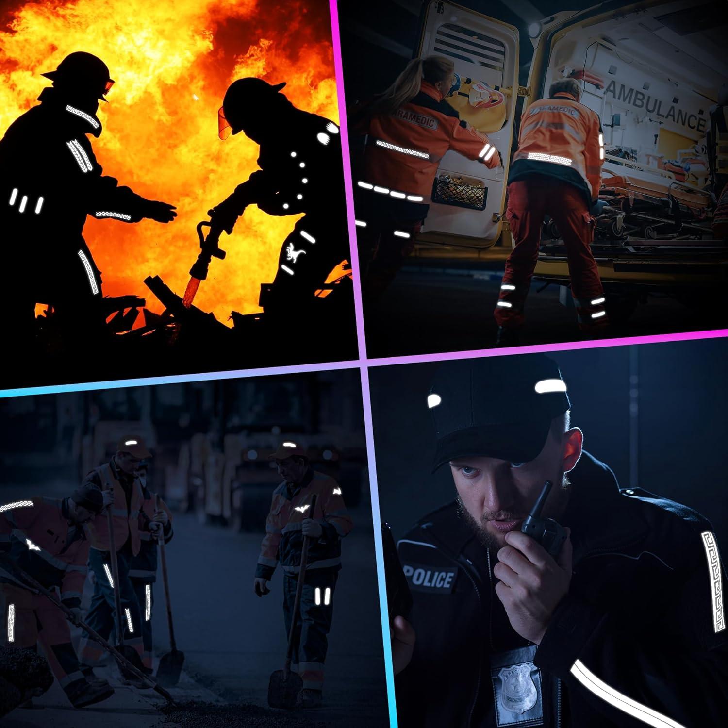 Calcomanías Reflectantes LOOM para Ropa - Impermeables y Duraderas