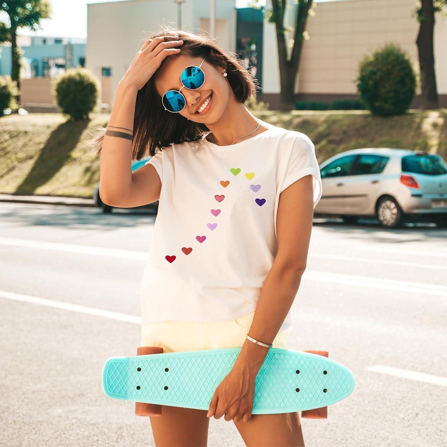 88 Parches de Corazón Bordados Ipercox para Planchar 2.5cm