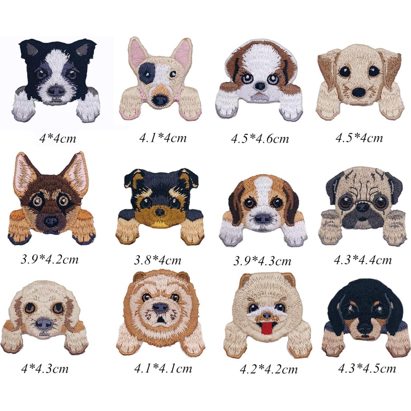 Woohome 20 Piezas Parches de Hierro Bordados para Ropa