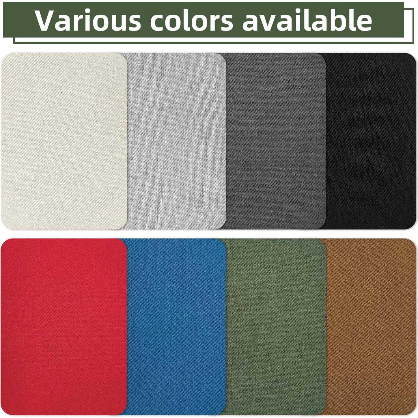 12 Parches Termoadhesivos ZESION 100% Algodón Beige 7.5x10.5cm