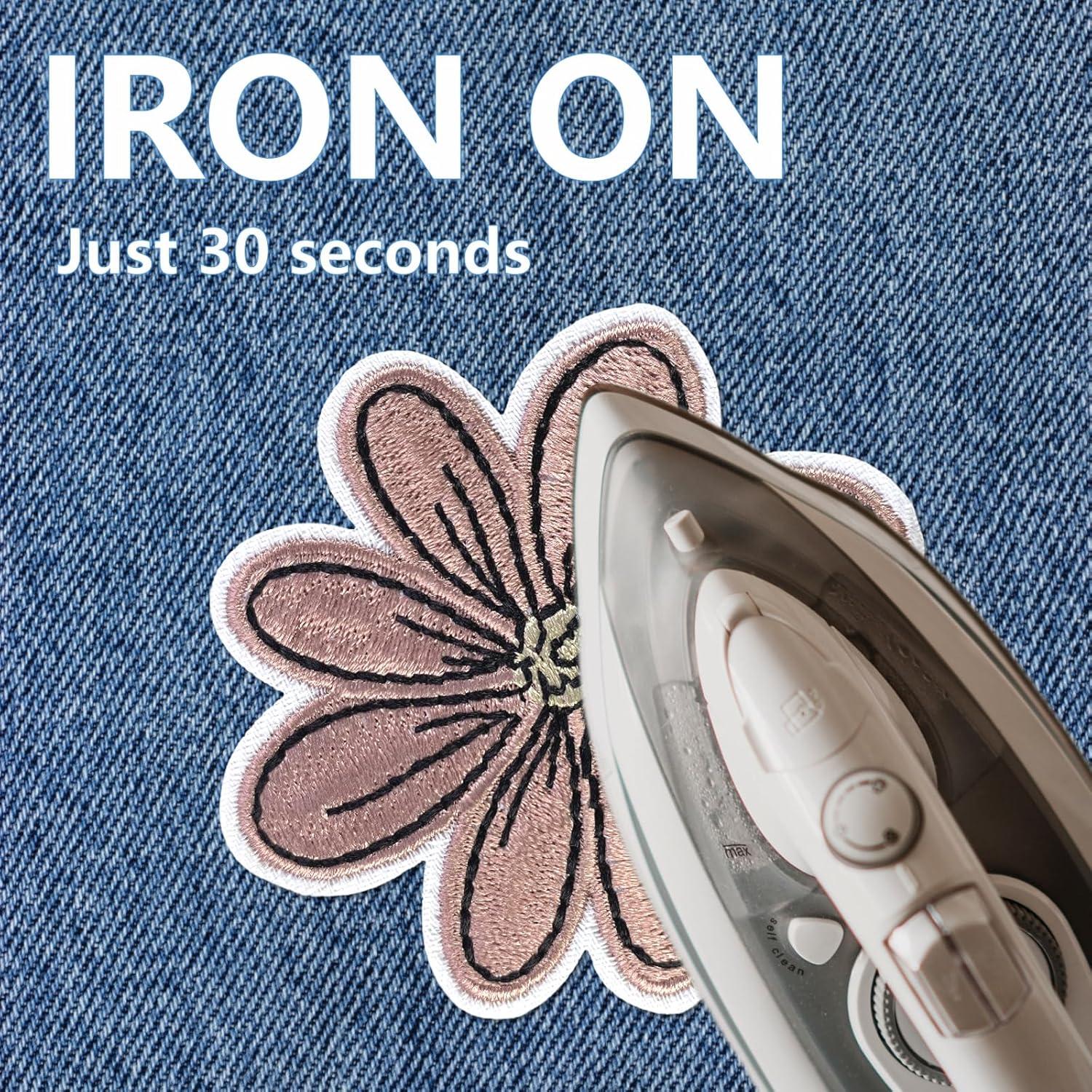 Parches de Bordado Cazzon Boho Girly 16 Pcs 2.8-6.6 cm