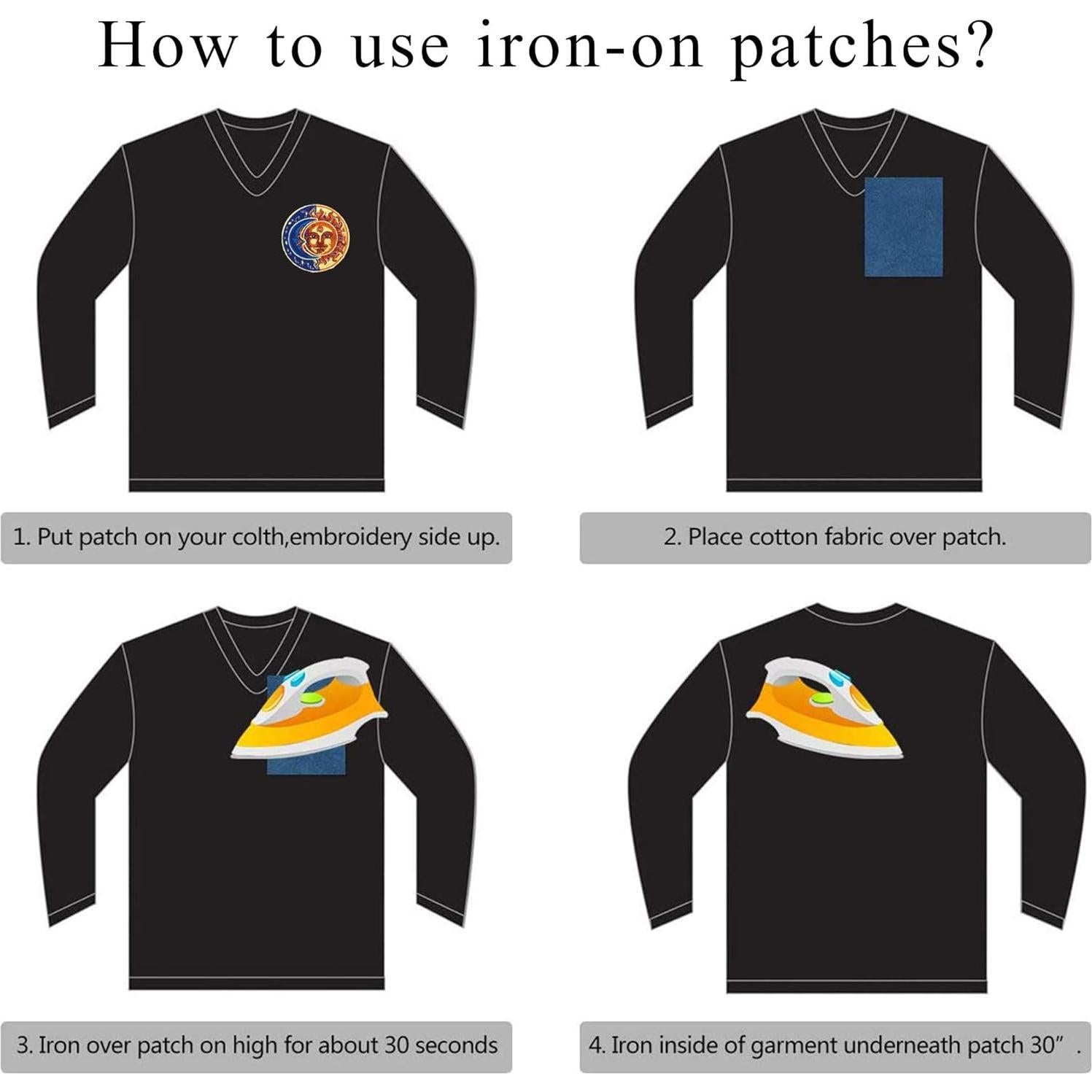 Parche Bordado Corazón Colorido EZWOO - 40 Piezas