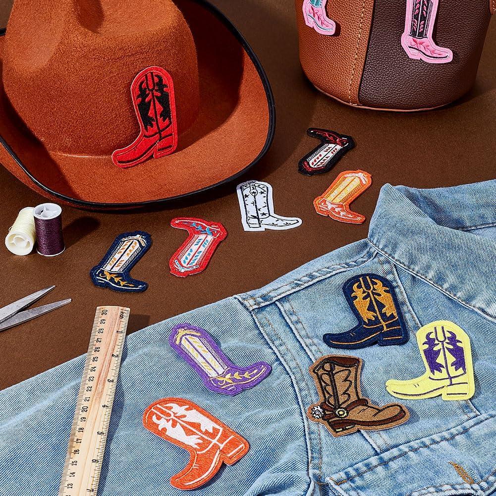 Parches Bordados de Botas AHANDMAKER 13 Piezas Coloridos
