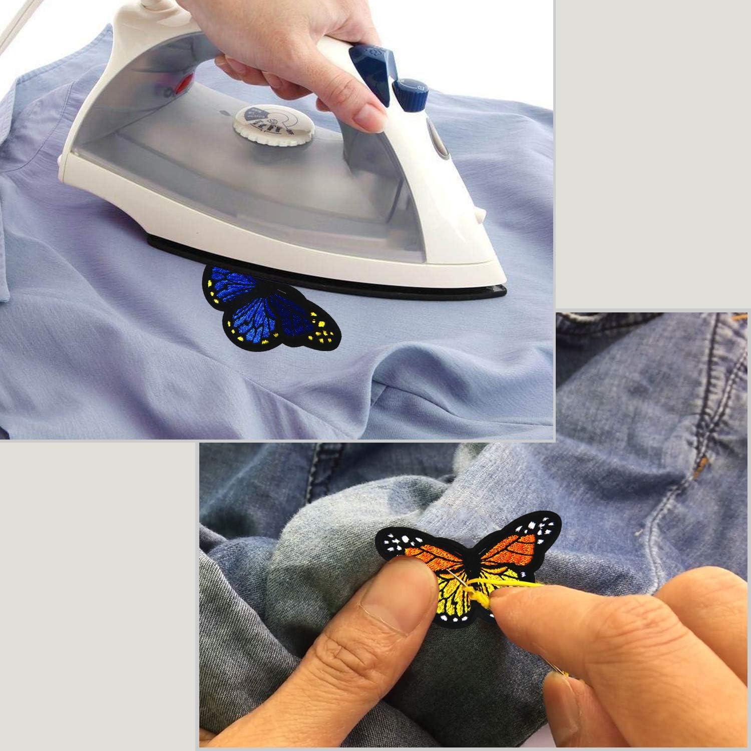 20 Parches de Mariposa Bordados AUGSUN - 2 Tamaños y Colores