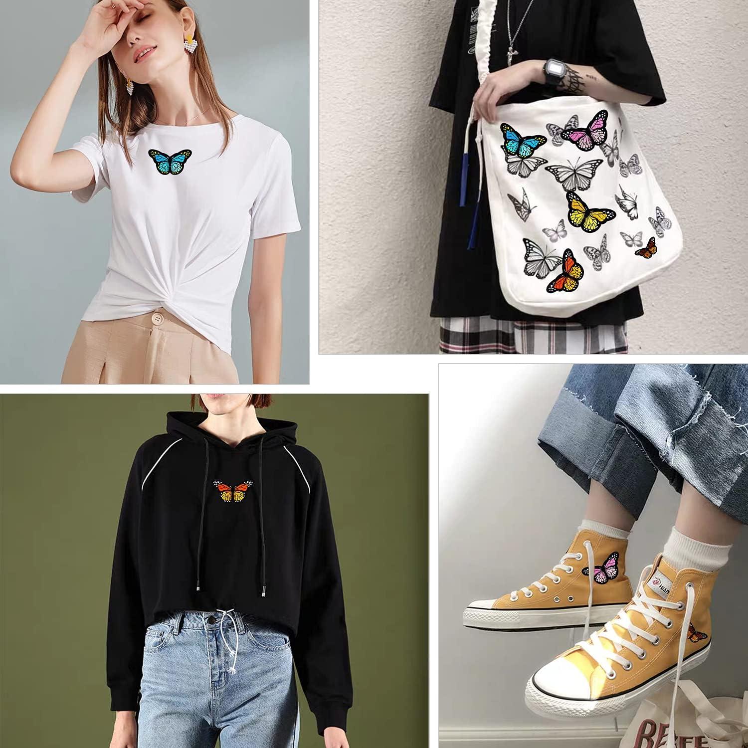 20 Parches de Mariposa Bordados AUGSUN - 2 Tamaños y Colores