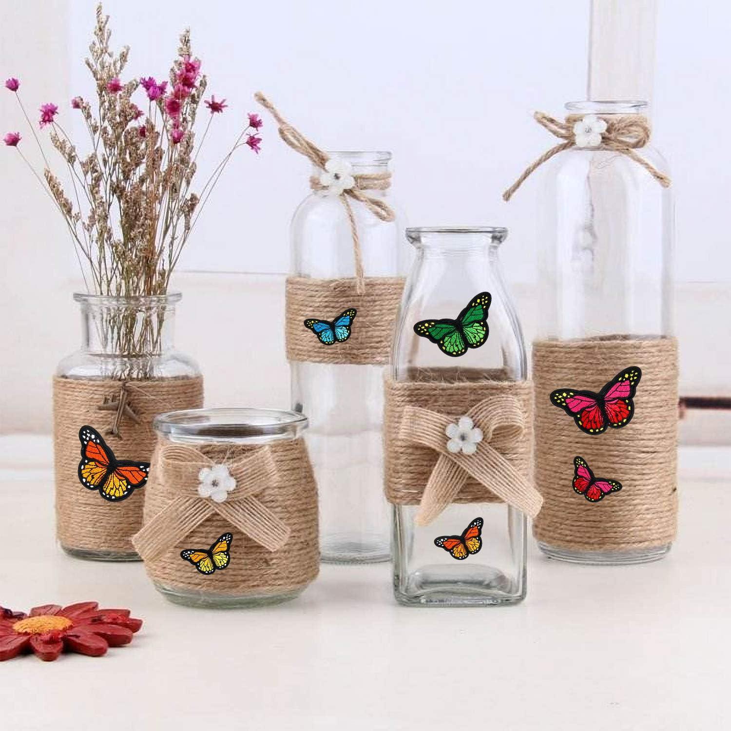 20 Parches de Mariposa Bordados AUGSUN - 2 Tamaños y Colores