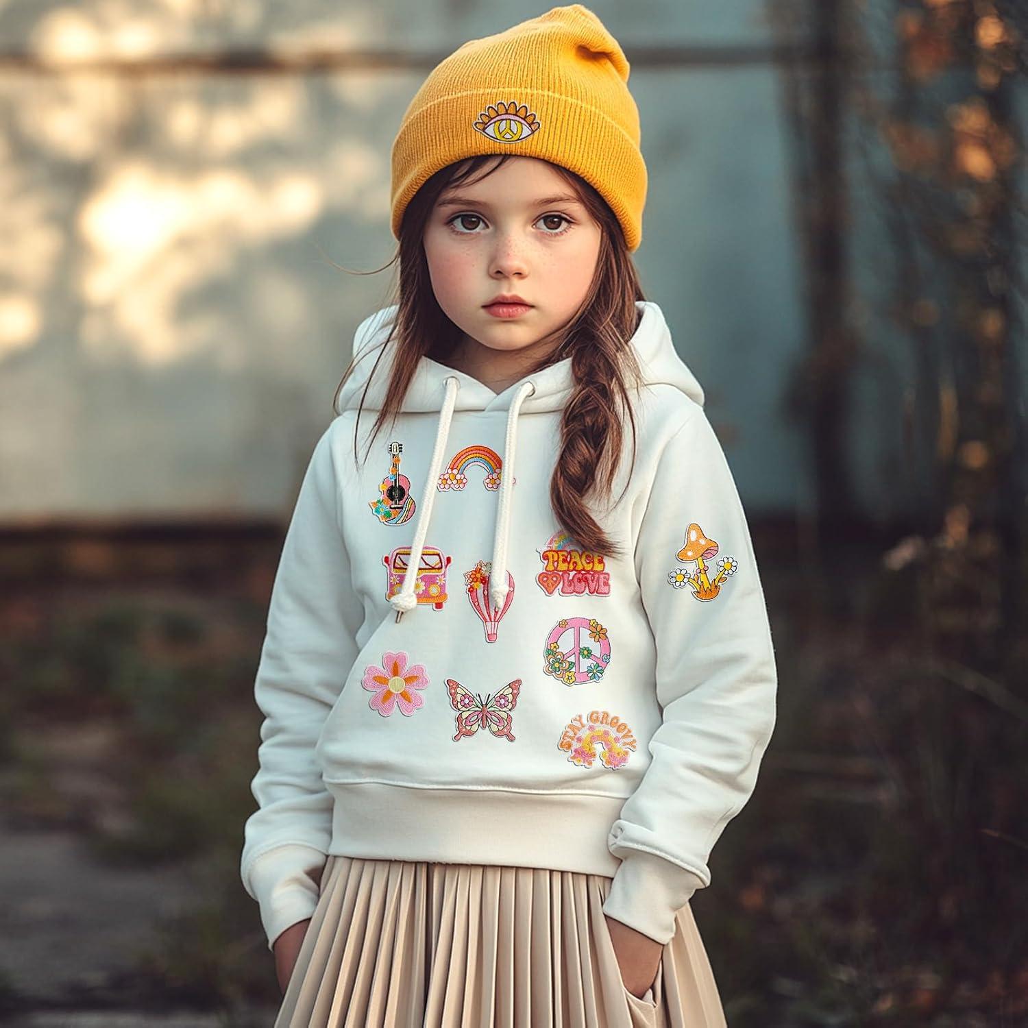 Parches Hippie Vintage para Planchar GUYI - 48 Piezas Coloridas