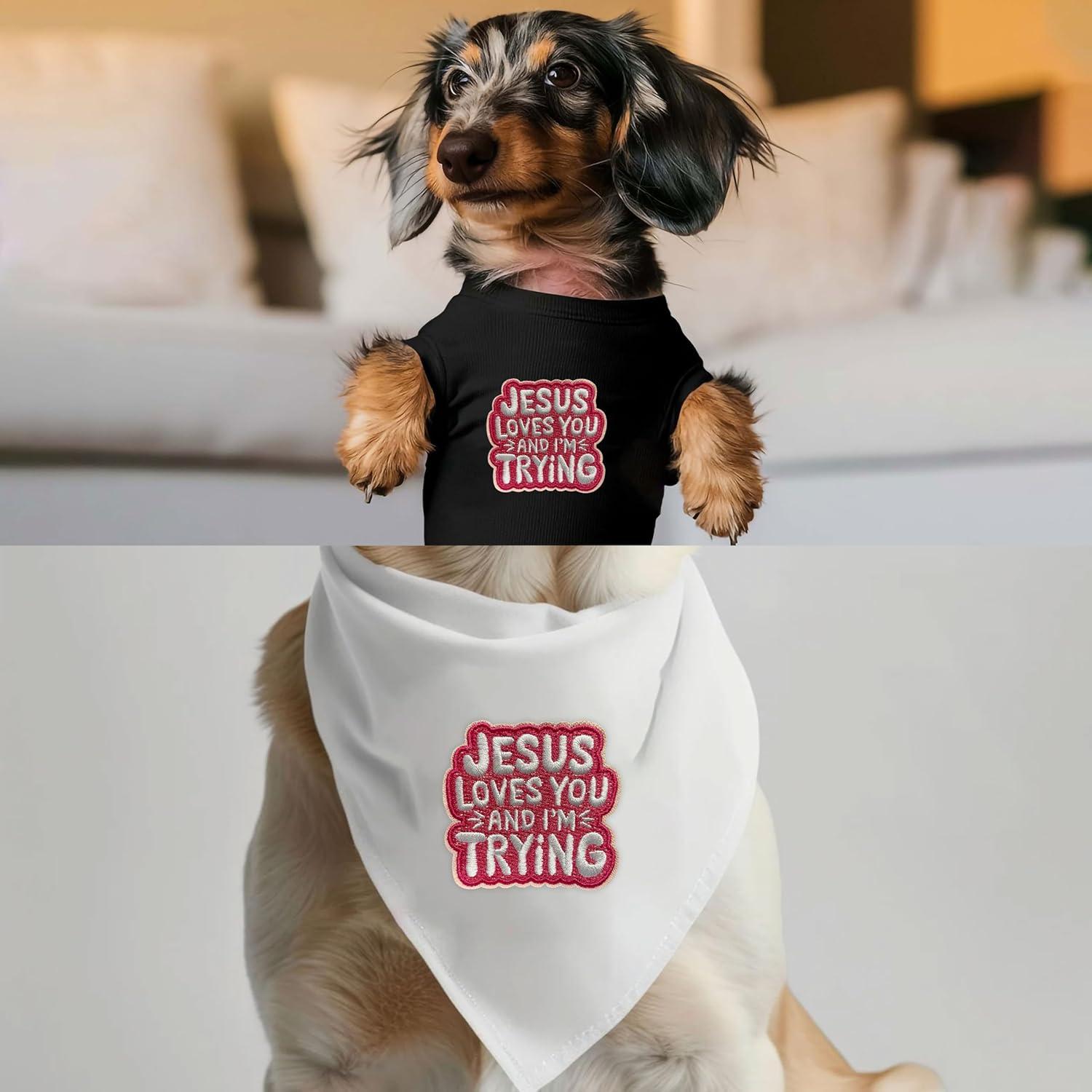 Parche CALATALLY Jesús te ama 7.6x7.6 cm Plancha o Coser