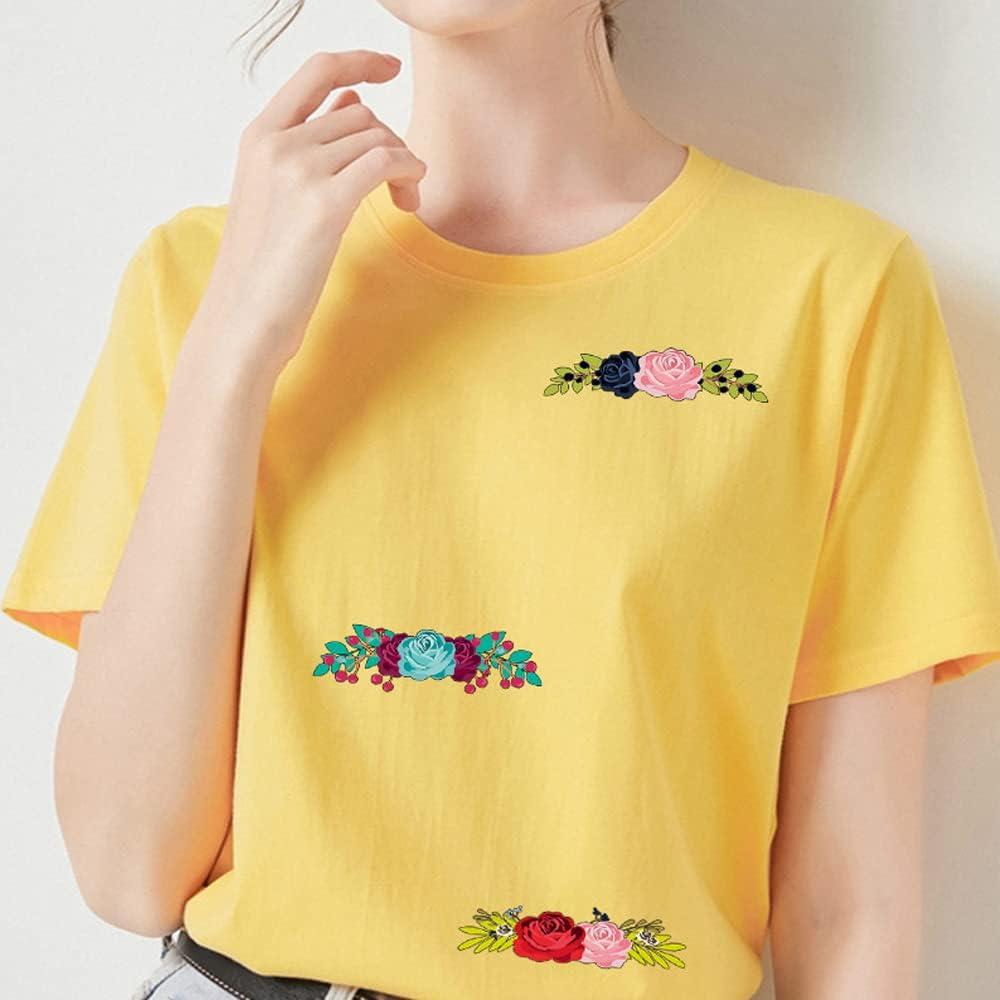 Parches de Transferencia de Calor Adonisaon 40 Pcs Flores y Mariposas