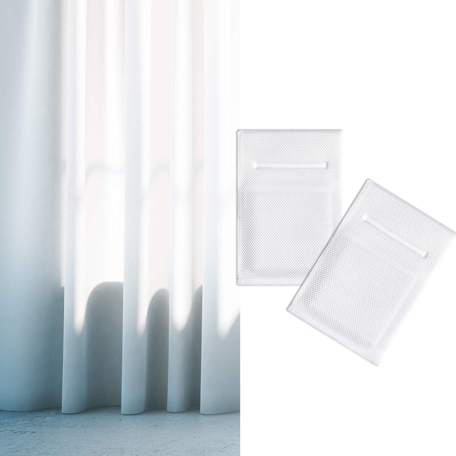 Jetec 28 Pcs Pesas de Cortina de Vinilo para Ventanas