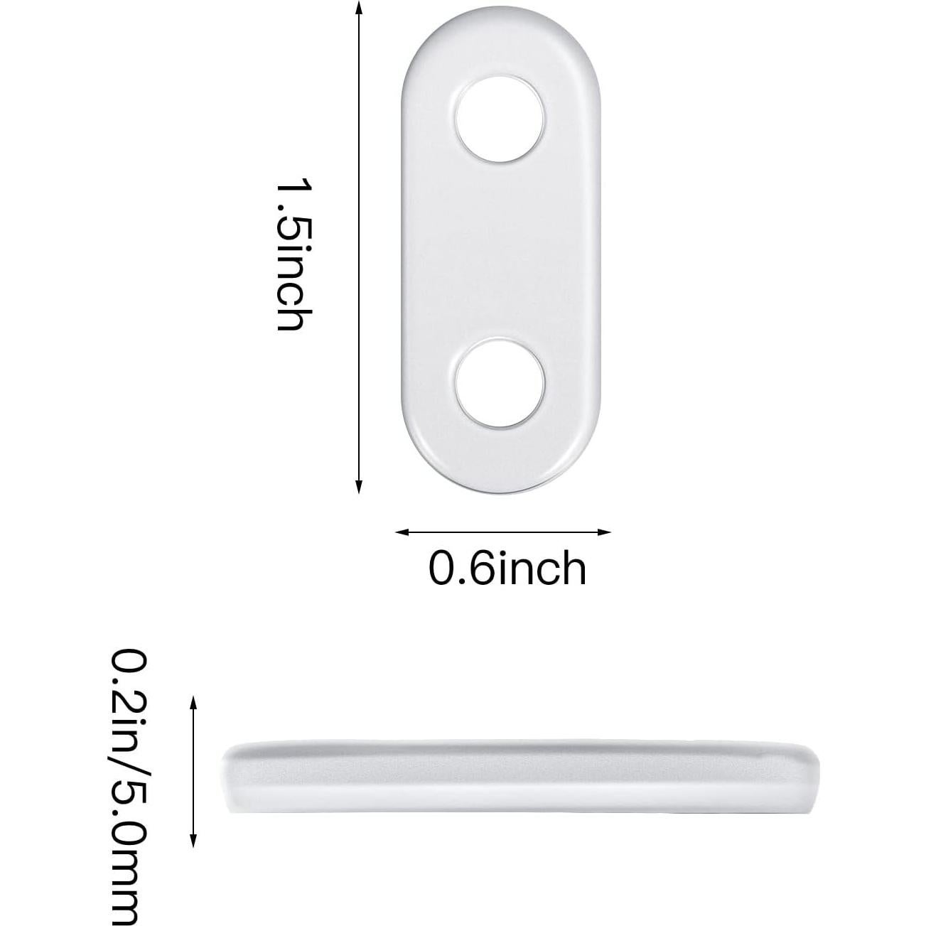 Jetec 20 Piezas Pesas de Hierro para Cortinas Blancas 300g