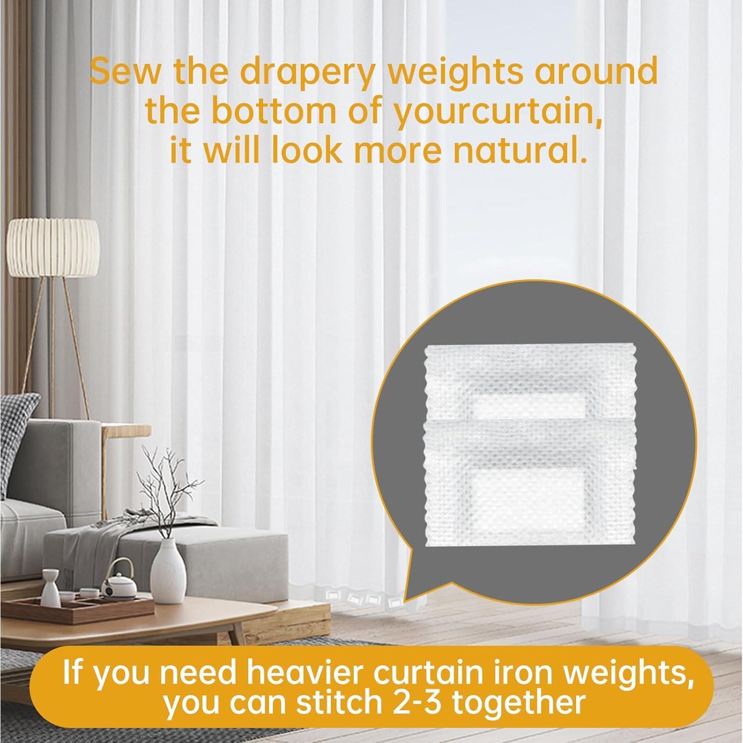 32 Pesas de Hierro para Cortinas LAIPART 12g - Accesorios de Oficina