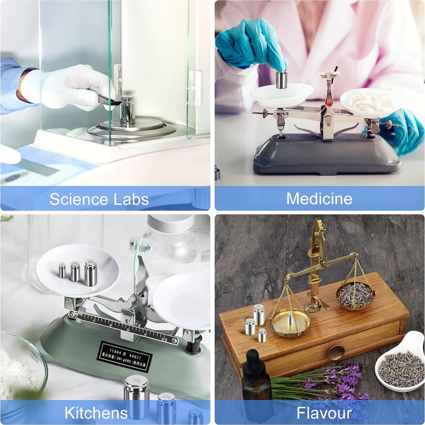 Pesas de Calibración QP 100 Gramos OIML Clase M1 Acero Inoxidable