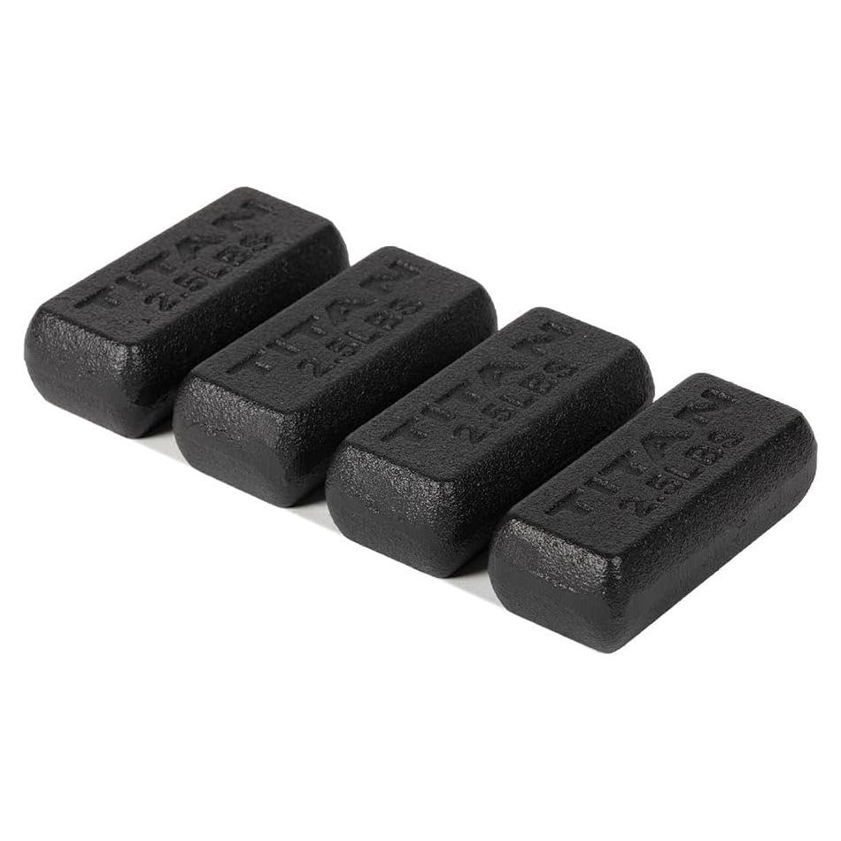 Juego de 4 Pesas de Hierro Fundido 1.13 kg Titan Fitness