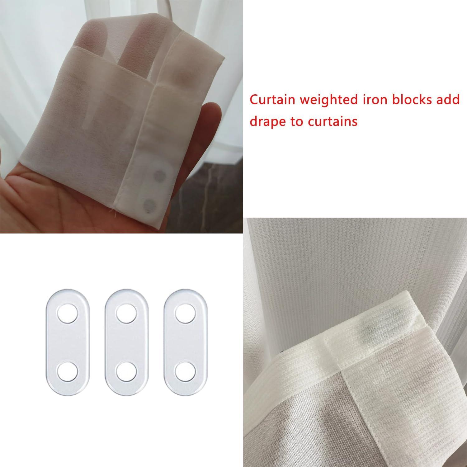 Pesas para Cortinas UtySty - Paquete de 20 Piezas de Hierro