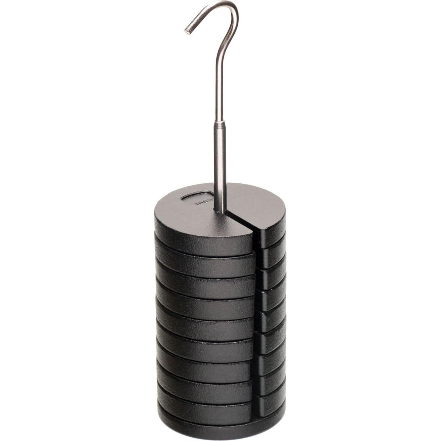 Juego de Pesas Ranuradas Eisco 1KG - 10 Piezas de Zinc