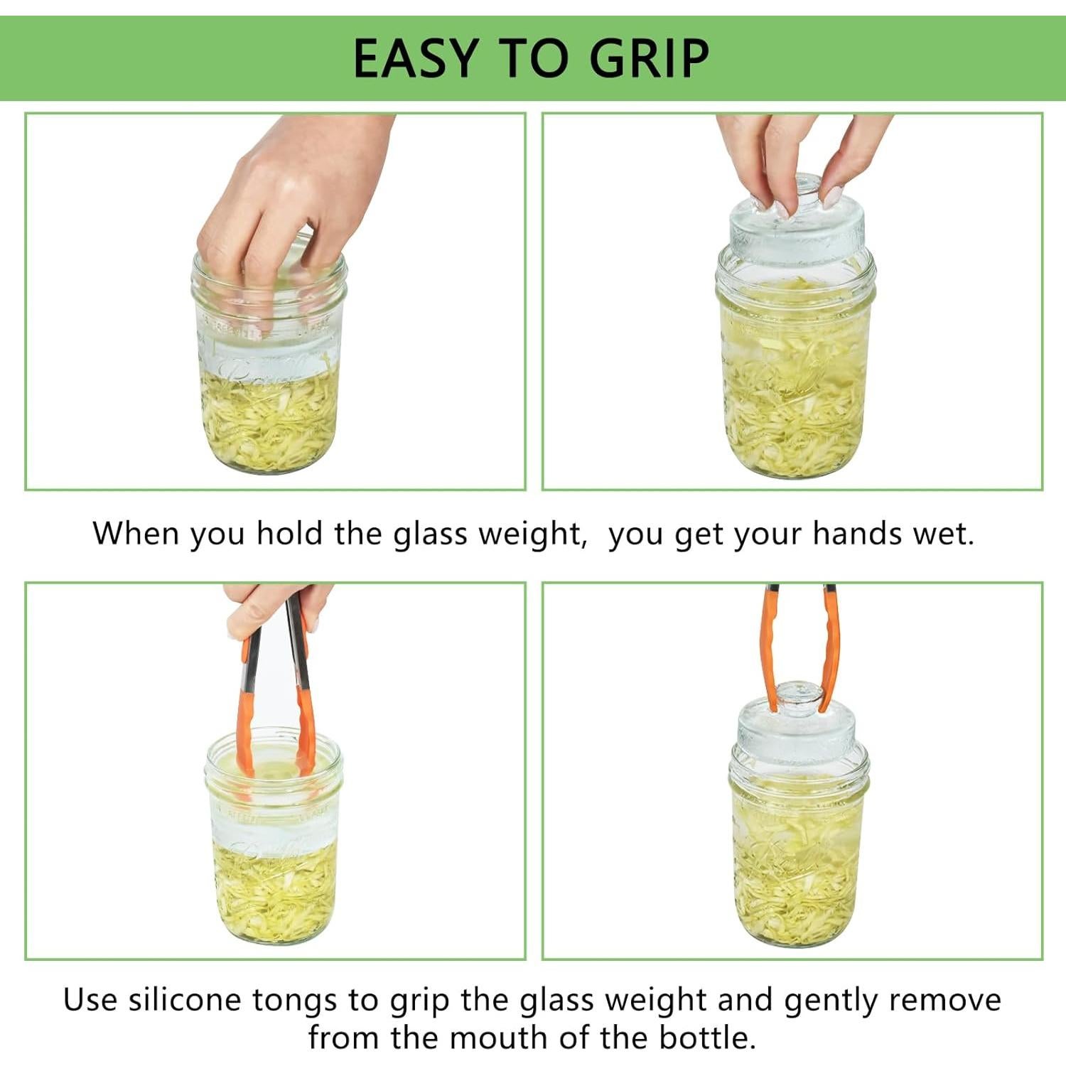 Artcome 10 Pesas de Vidrio para Fermentación con Soporte y Pinzas