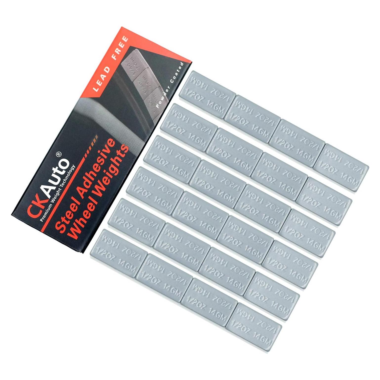 Pesas de Rueda Adhesivas CKAuto 12 oz (340g) 24pcs Gris