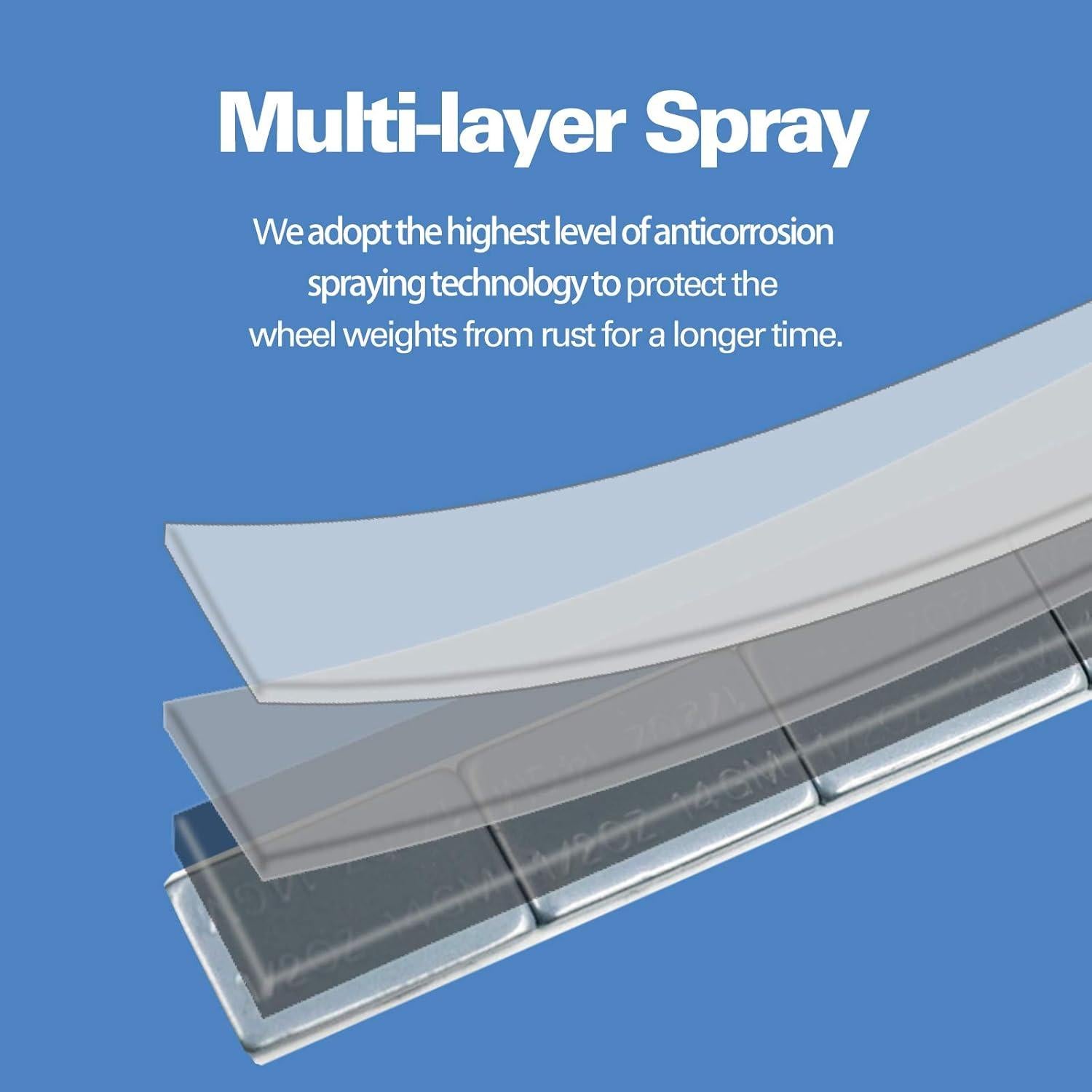 Pesas de Rueda Adhesivas CKAuto 12 oz (340g) 24pcs Gris