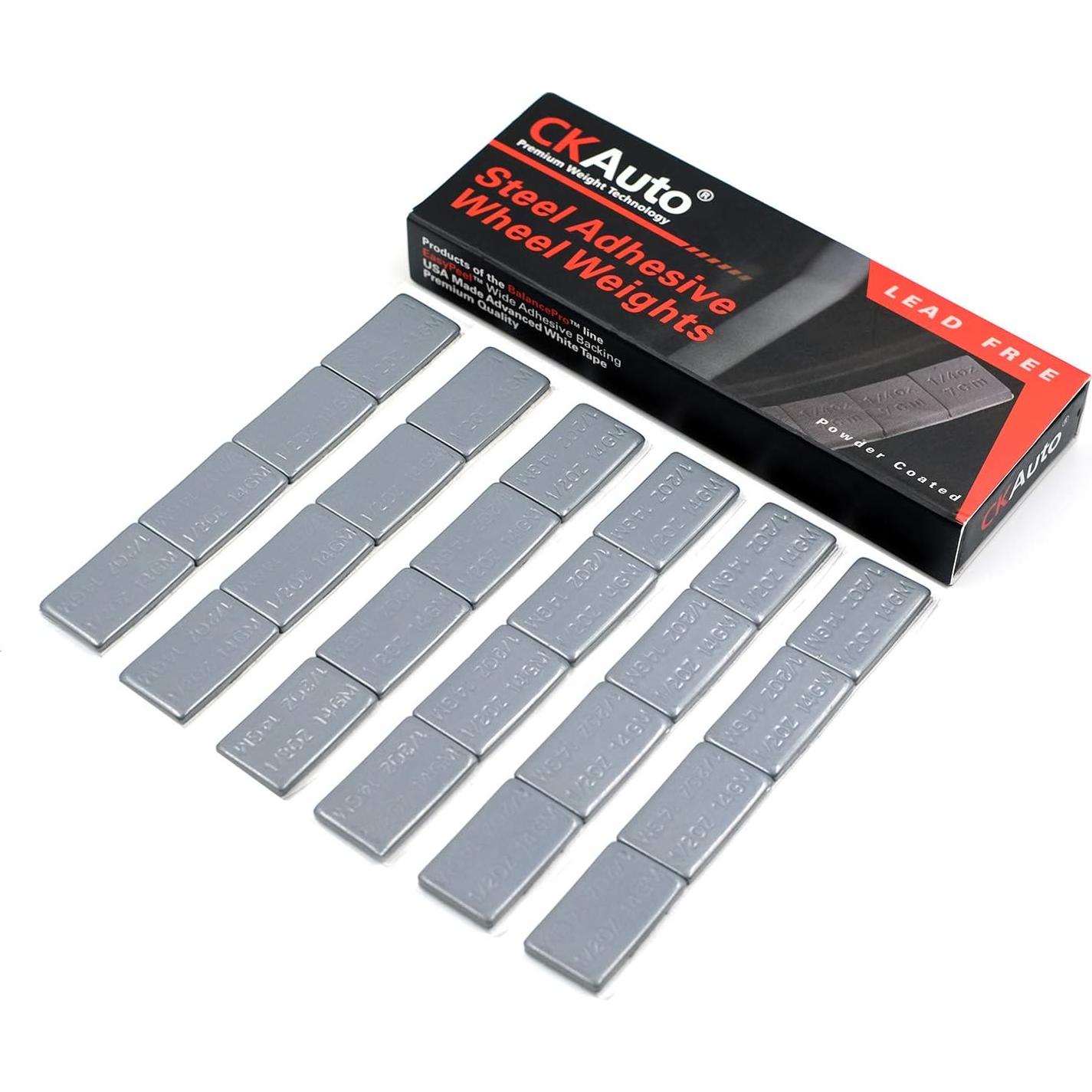 Pesas de Rueda Adhesivas CKAuto 12 oz (340g) 24pcs Gris