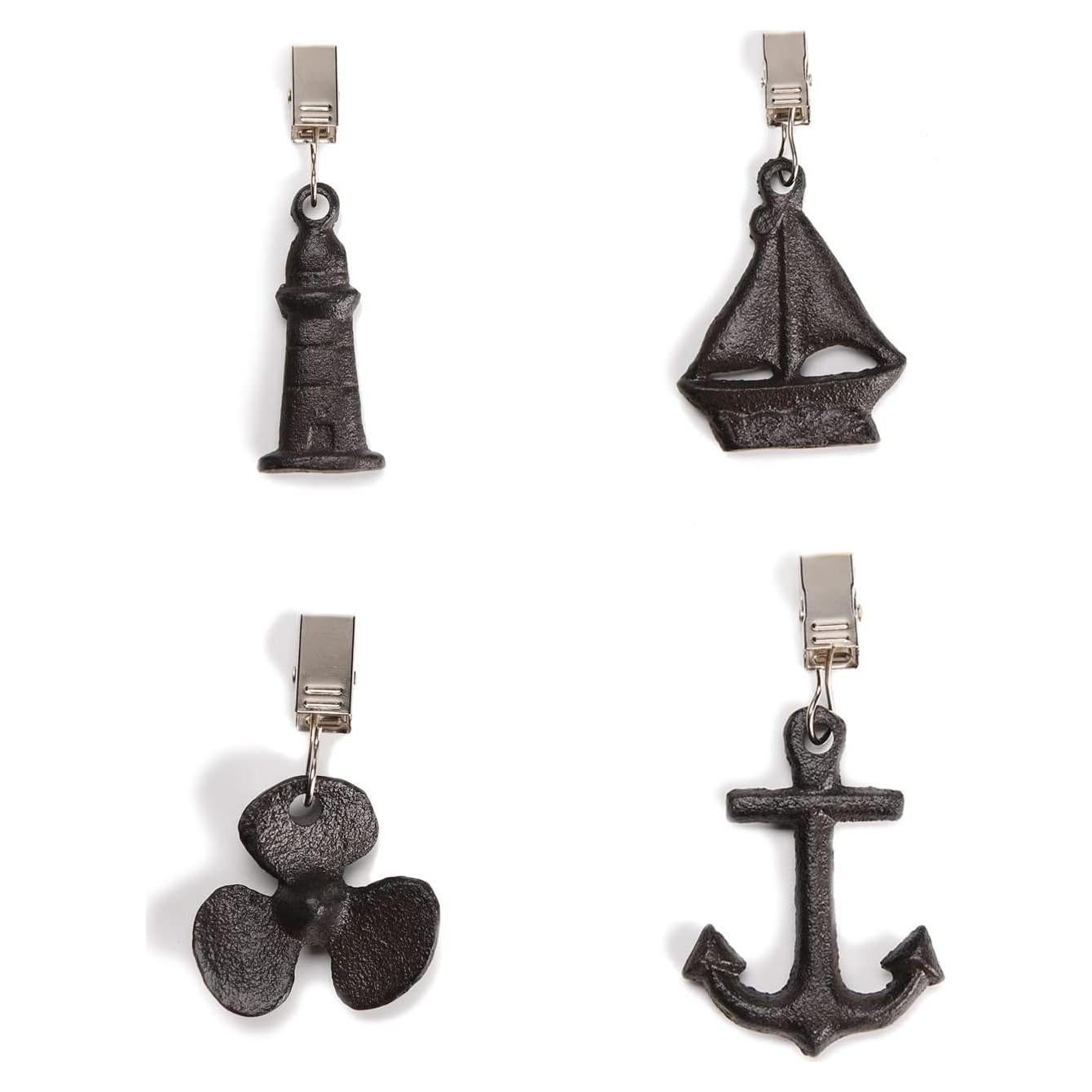 Juego de 4 Pesas para Manteles BRASSTAR Patrón Náutico